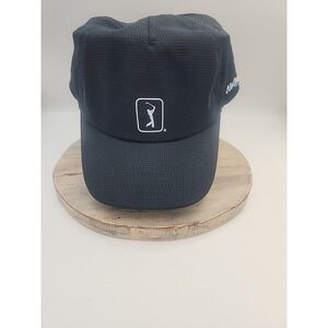 PGA Tour Airflux Mesh Adjustable Golf Hat Cap‎ Black